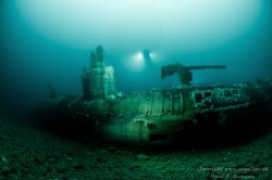U89 WW1 submarine that which was rammed by the HMS Roxbur... by Rene B. Andersen 